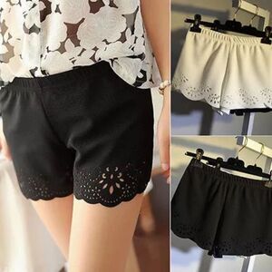 Brand New Black Cutout Shorts